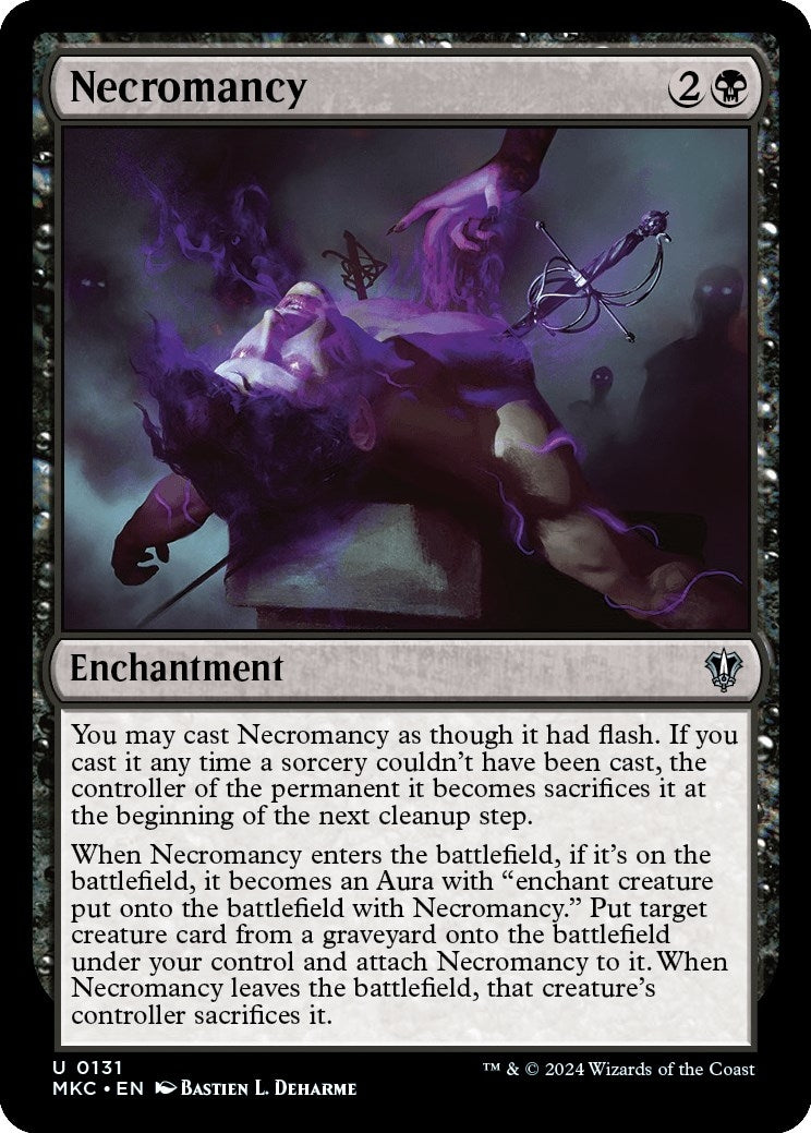 Image for Necromancy (131) (MKC) - Magic: The Gathering