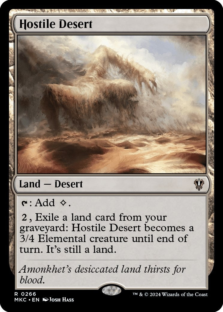 Image for Hostile Desert (266) (MKC) - Magic: The Gathering