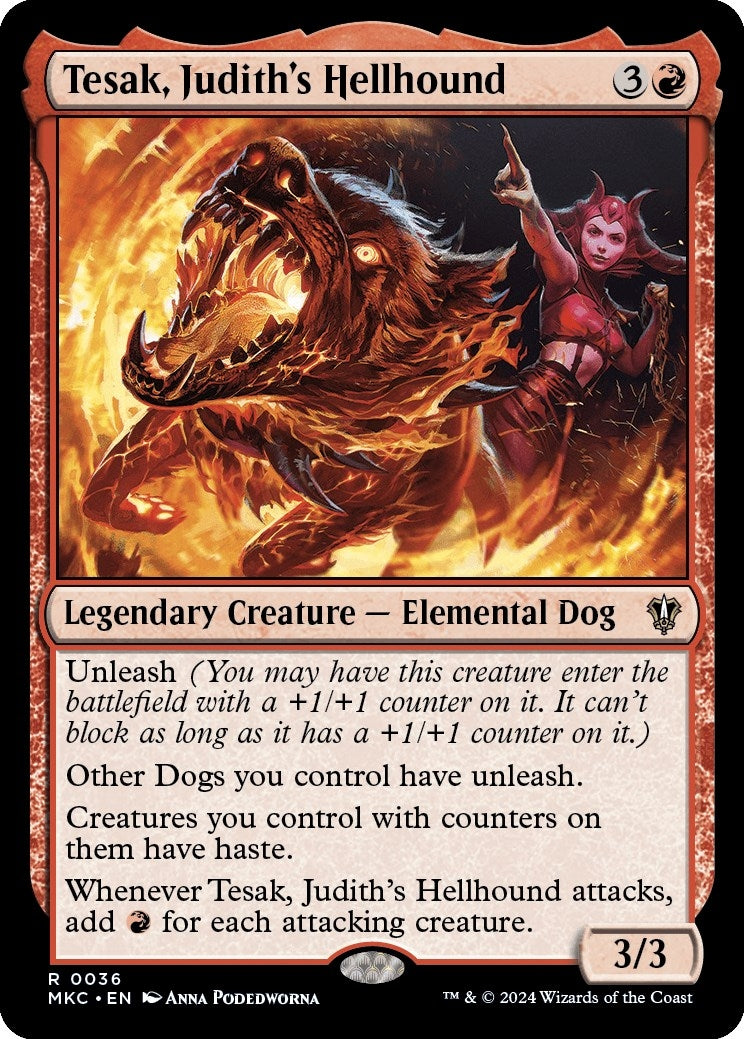 Image for Tesak, Judith's Hellhound (36) (MKC) - Magic: The Gathering