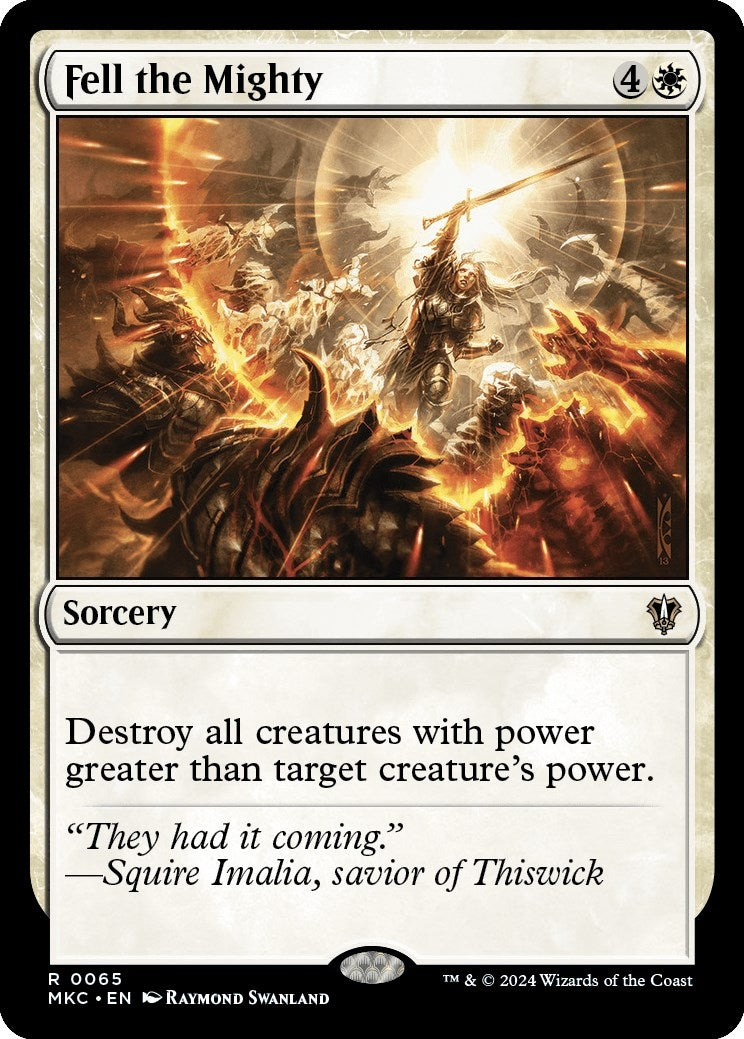 Image for Fell the Mighty (65) (MKC) - Magic: The Gathering