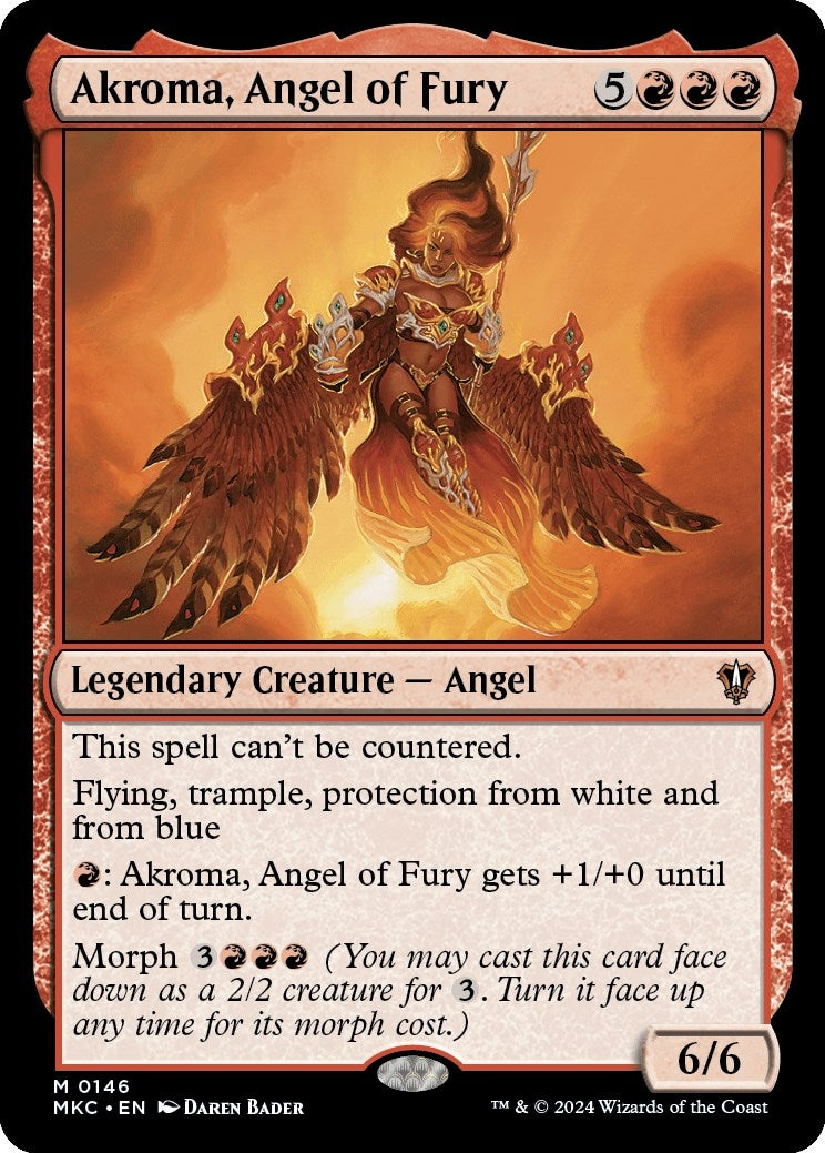 Image for Akroma, Angel of Fury (146) (MKC) - Magic: The Gathering