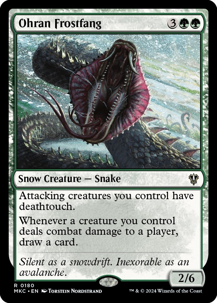Image for Ohran Frostfang (180) (MKC) - Magic: The Gathering