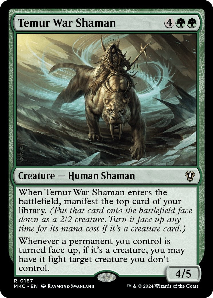 Image for Temur War Shaman (187) (MKC) - Magic: The Gathering
