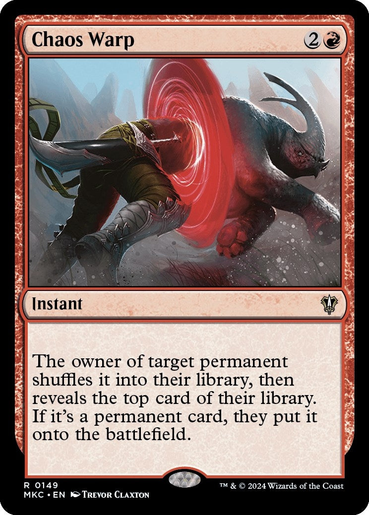 Image for Chaos Warp (149) (MKC) - Magic: The Gathering
