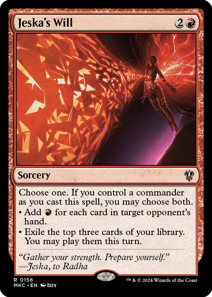 Image for Jeska's Will (156) (MKC) - Magic: The Gathering