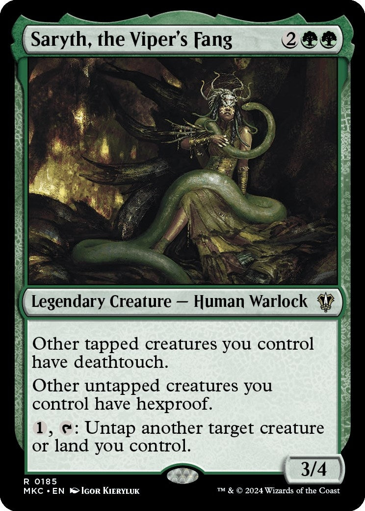Image for Saryth, the Viper's Fang (185) (MKC) - Magic: The Gathering