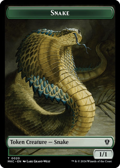 Snake // Morph Double-Sided Token (20 // 30) (MKC)