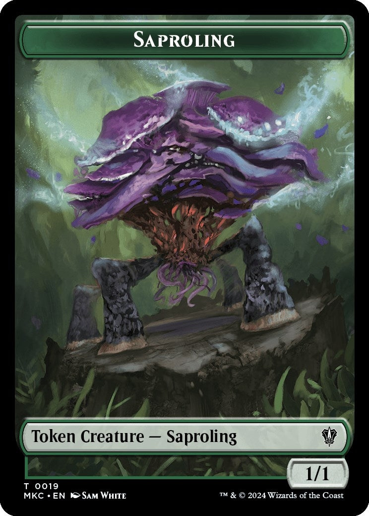 Image for Saproling // Morph Double-Sided Token (19 // 30) (MKC) - Magic: The Gathering