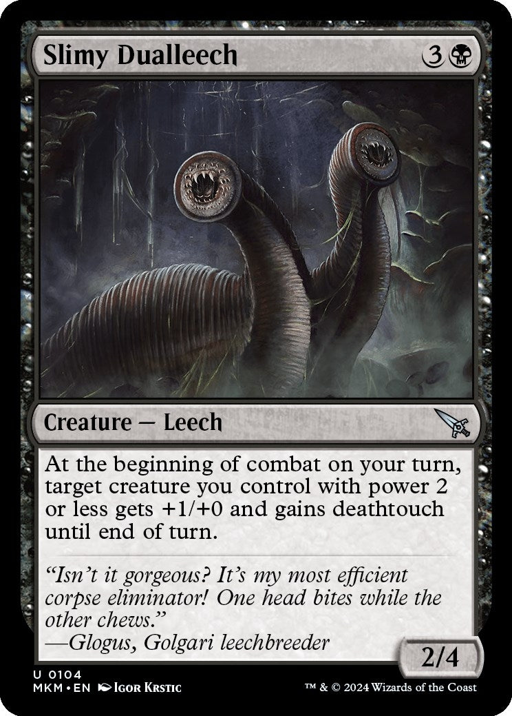 Image for Slimy Dualleech (104) (MKM) - Magic: The Gathering