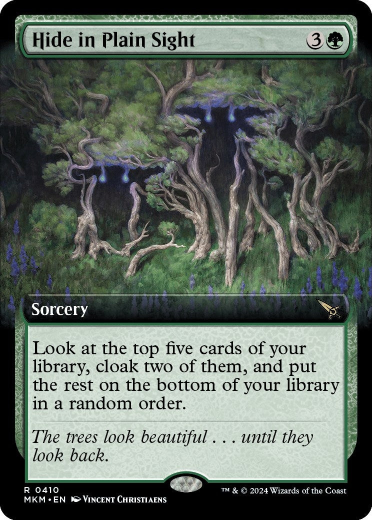 Image for Hide in Plain Sight (Extended Art) (410) (MKM) - Magic: The Gathering