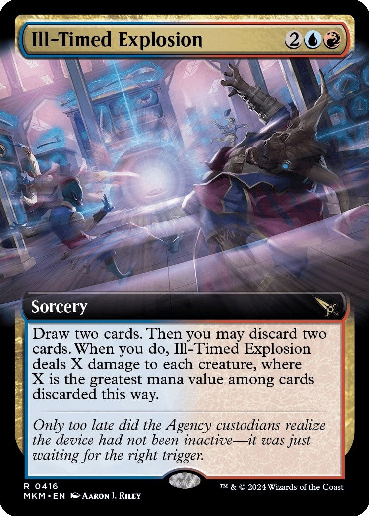 Image for Ill-Timed Explosion (Extended Art) (416) (MKM) - Magic: The Gathering