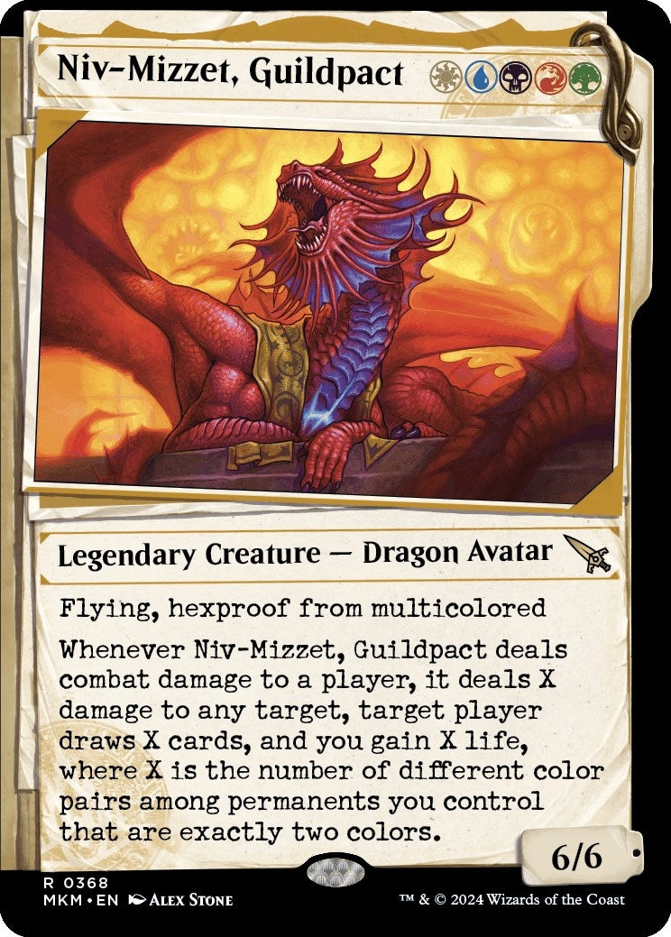 Image for Niv-Mizzet, Guildpact (Showcase) (368) (368) (MKM) - Magic: The Gathering