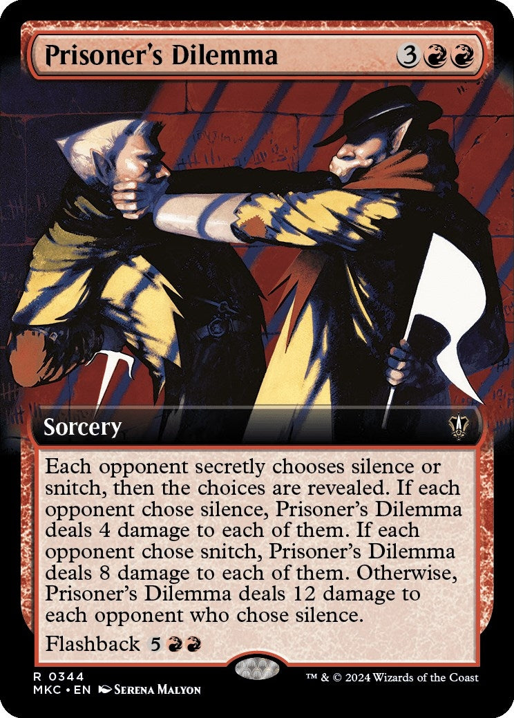 Image for Prisoner's Dilemma (Extended Art) (344) (MKC) - Magic: The Gathering