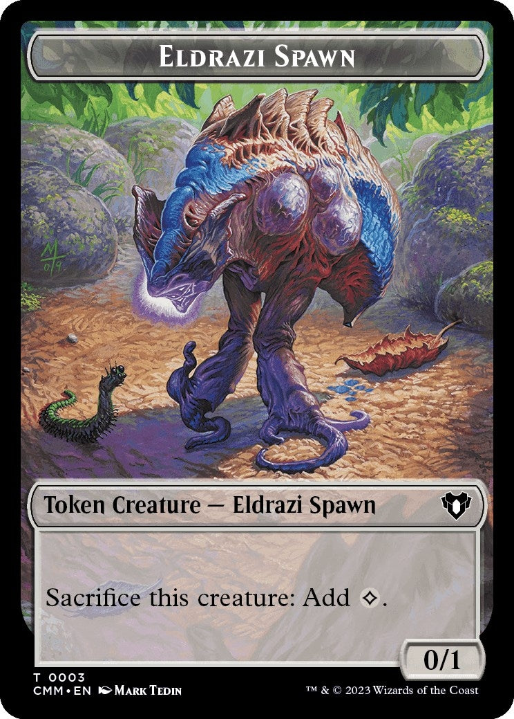 Image for Eldrazi Spawn // Satyr Double-Sided Token (3 // 29) (CMM) - Magic: The Gathering