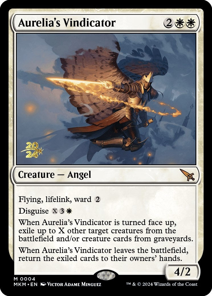 Image for Aurelia's Vindicator (4) (PRE) - Magic: The Gathering