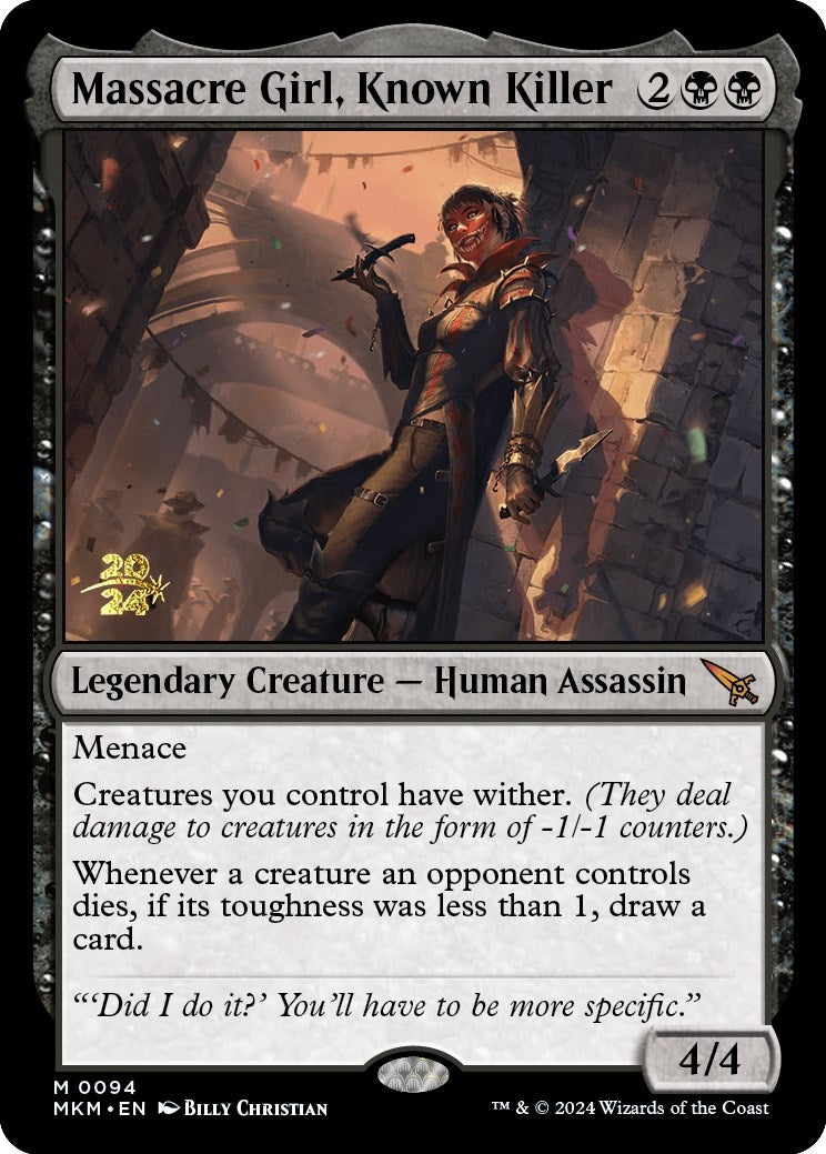 Image for Massacre Girl, Known Killer (94) (PRE) - Magic: The Gathering