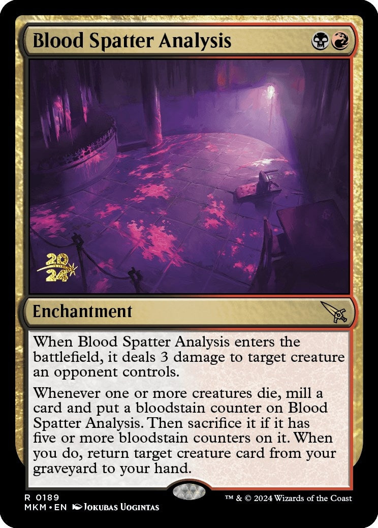 Image for Blood Spatter Analysis (189) (PRE) - Magic: The Gathering