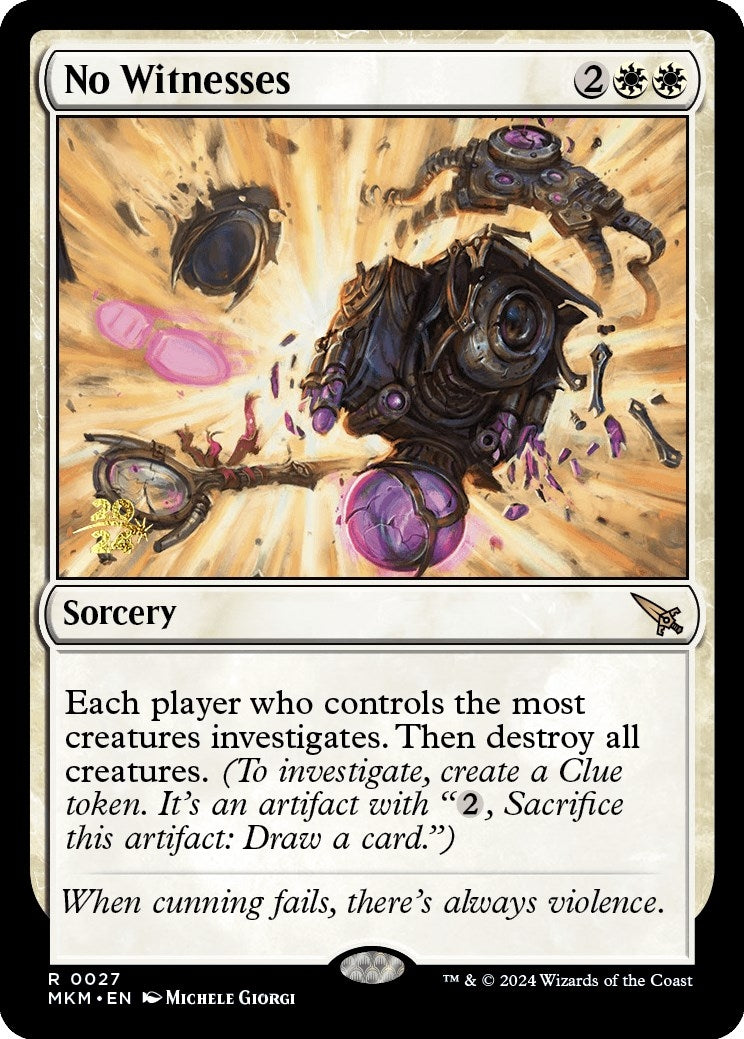 Image for No Witnesses (27) (PRE) - Magic: The Gathering
