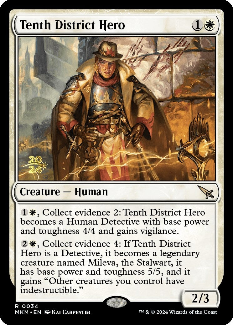 Image for Tenth District Hero (34) (PRE) - Magic: The Gathering