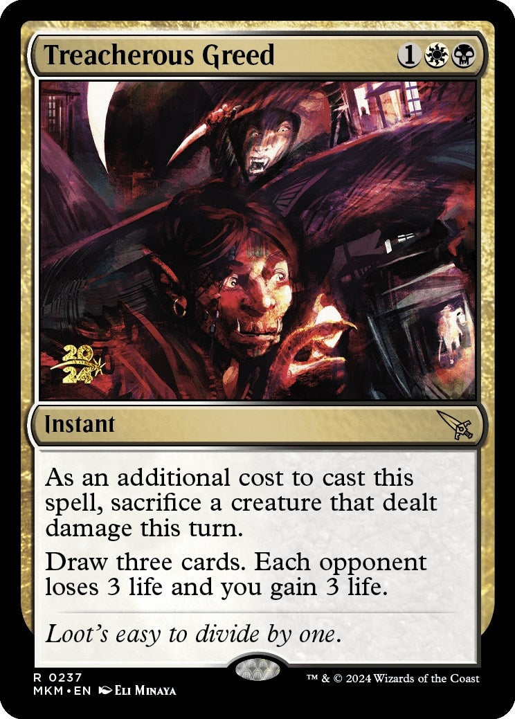 Image for Treacherous Greed (237) (PRE) - Magic: The Gathering