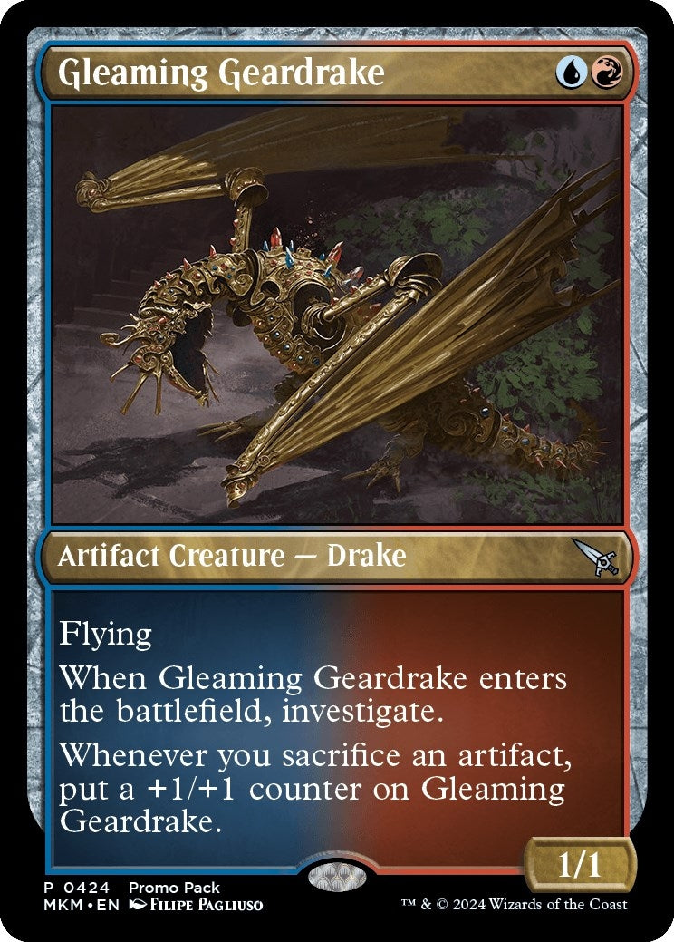 Image for Gleaming Geardrake (424) (PPMKM) - Magic: The Gathering