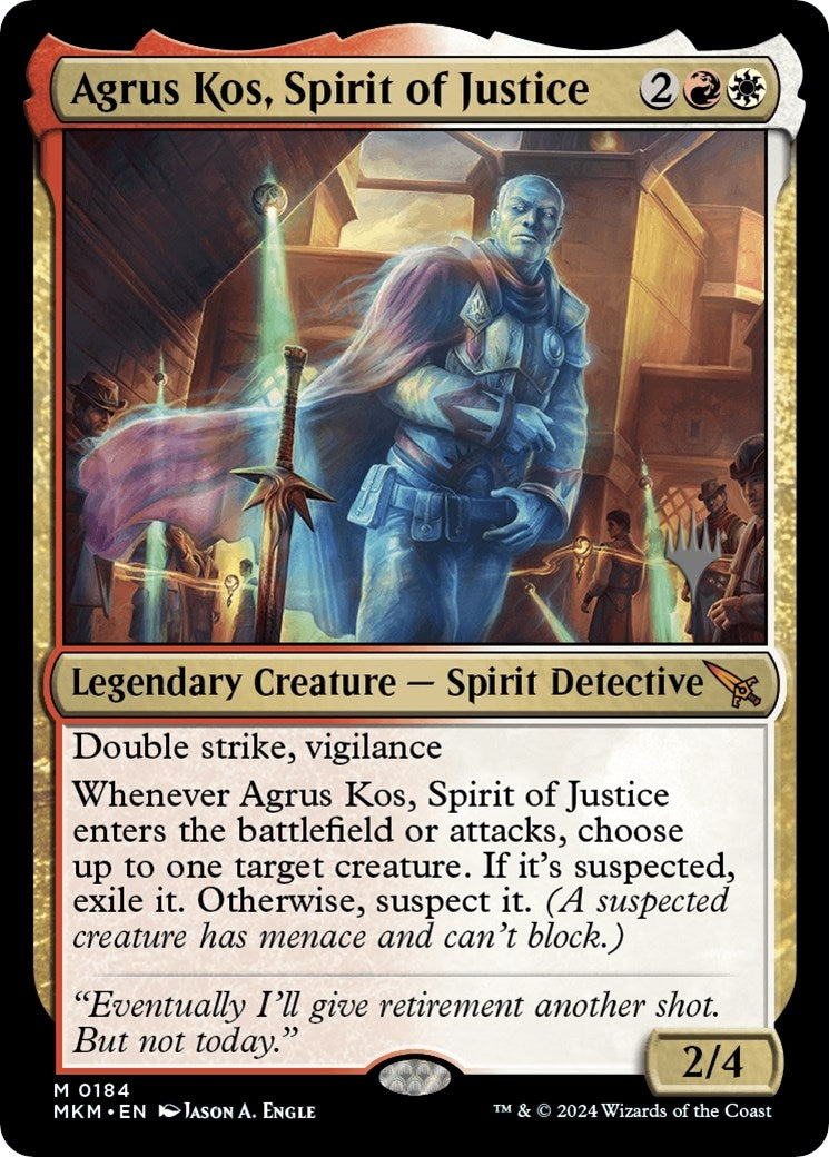 Image for Agrus Kos, Spirit of Justice (184) (PPMKM) - Magic: The Gathering