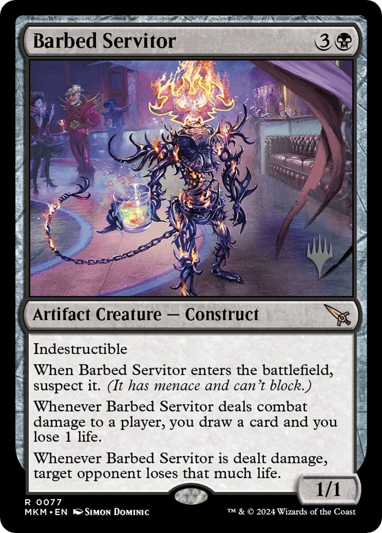 Image for Barbed Servitor (77) (PPMKM) - Magic: The Gathering