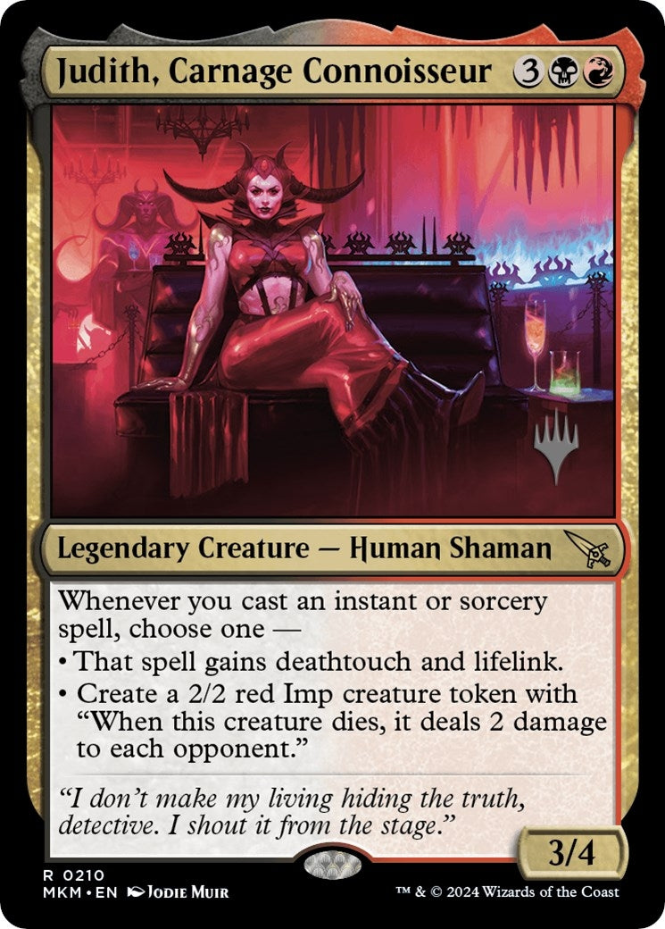 Image for Judith, Carnage Connoisseur (210) (PPMKM) - Magic: The Gathering