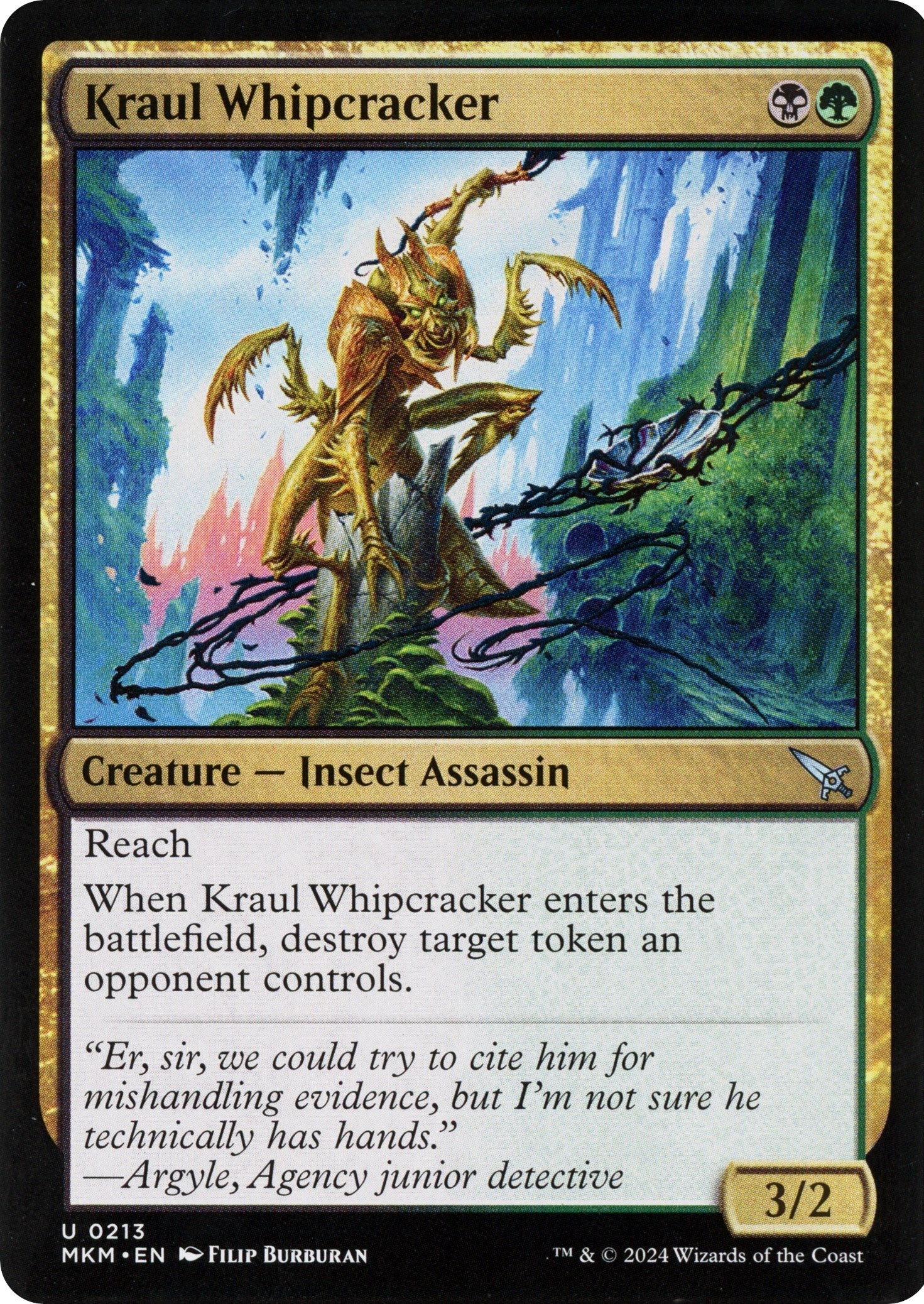 Image for Kraul Whipcracker (b) (213) (MKM) - Magic: The Gathering