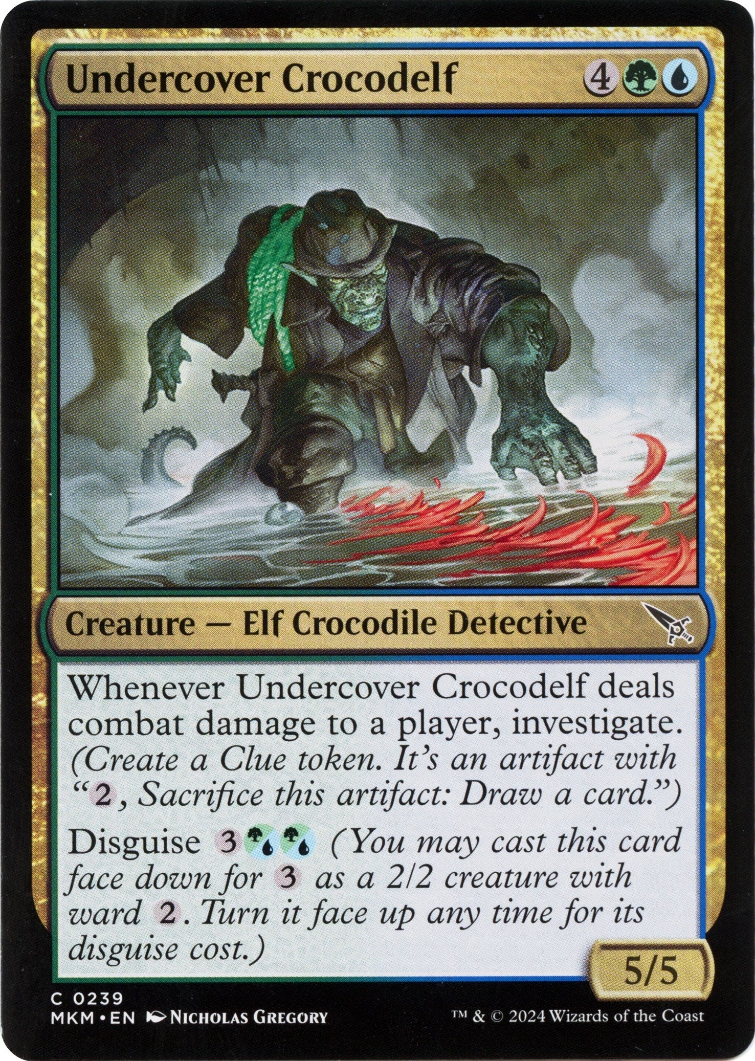 Image for Undercover Crocodelf (b) (239) (MKM) - Magic: The Gathering