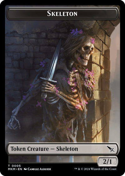 Skeleton Token (5) (MKM)