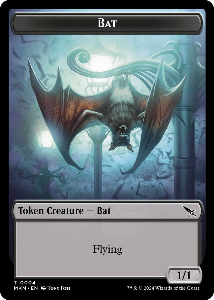 Image for Bat Token (4) (MKM) - Magic: The Gathering