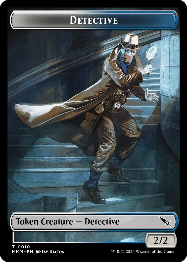 Image for Detective // Dog Double-Sided Token (10 // 1) (MKM) - Magic: The Gathering