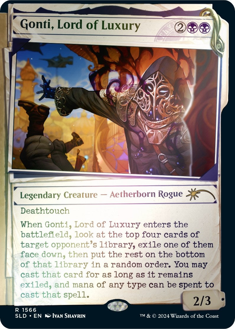 Image for Gonti, Lord of Luxury (Rainbow Foil) (1566) (SLD) - Magic: The Gathering