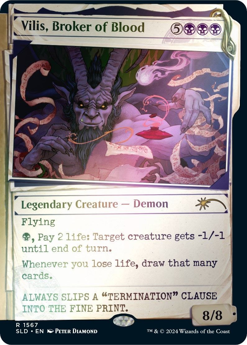 Image for Vilis, Broker of Blood (Rainbow Foil) (1567) (SLD) - Magic: The Gathering