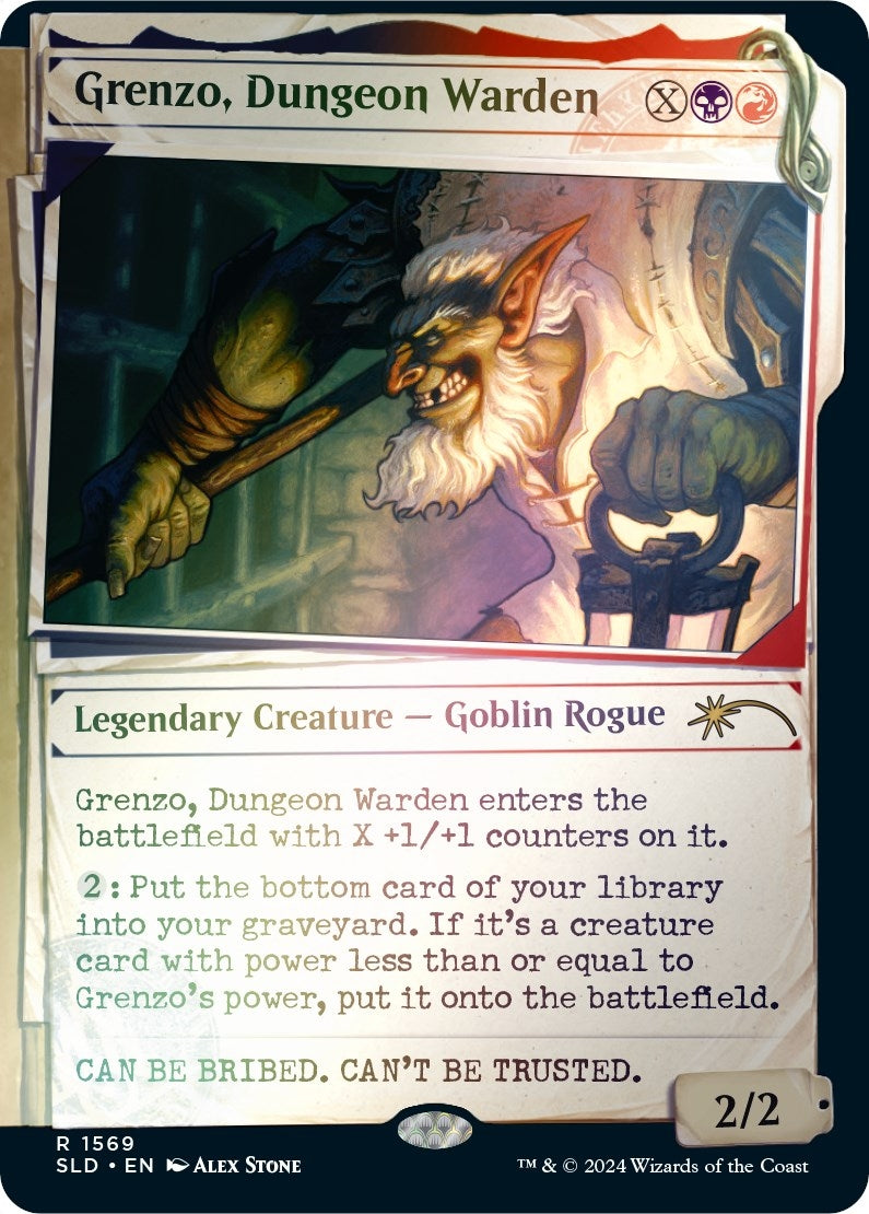 Image for Grenzo, Dungeon Warden (Rainbow Foil) (1569) (SLD) - Magic: The Gathering