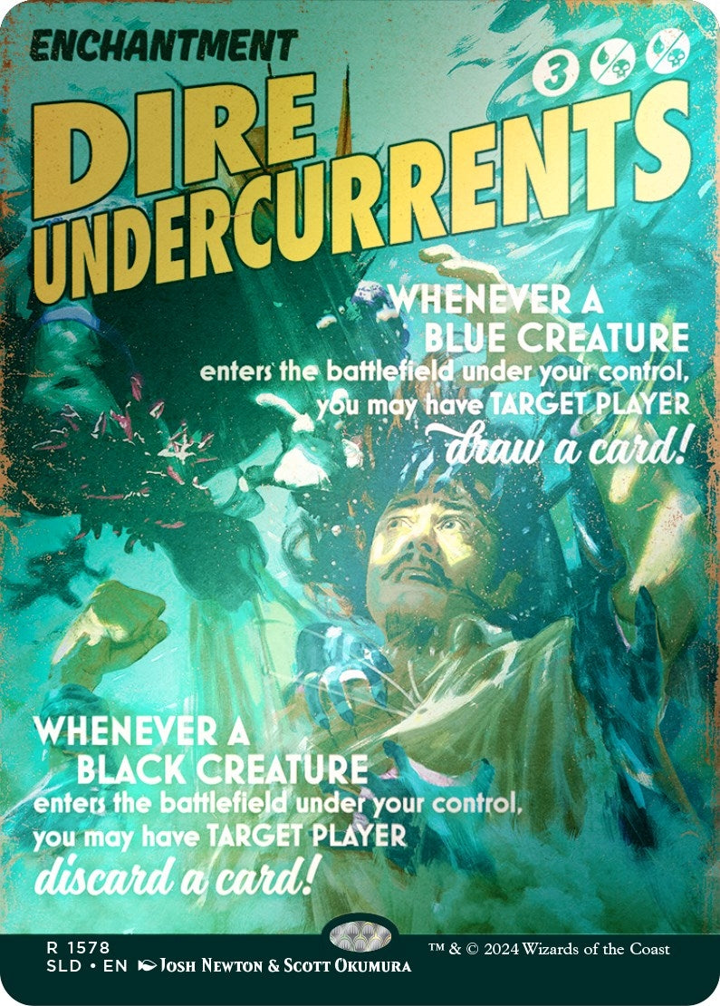 Image for Dire Undercurrents (Rainbow Foil) (1578) (SLD) - Magic: The Gathering