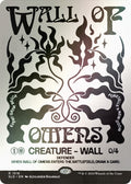 Image for Wall of Omens (Rainbow Foil) (1518) (SLD) - Magic: The Gathering