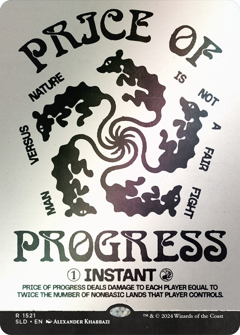 Image for Price of Progress (Rainbow Foil) (1521) (SLD) - Magic: The Gathering