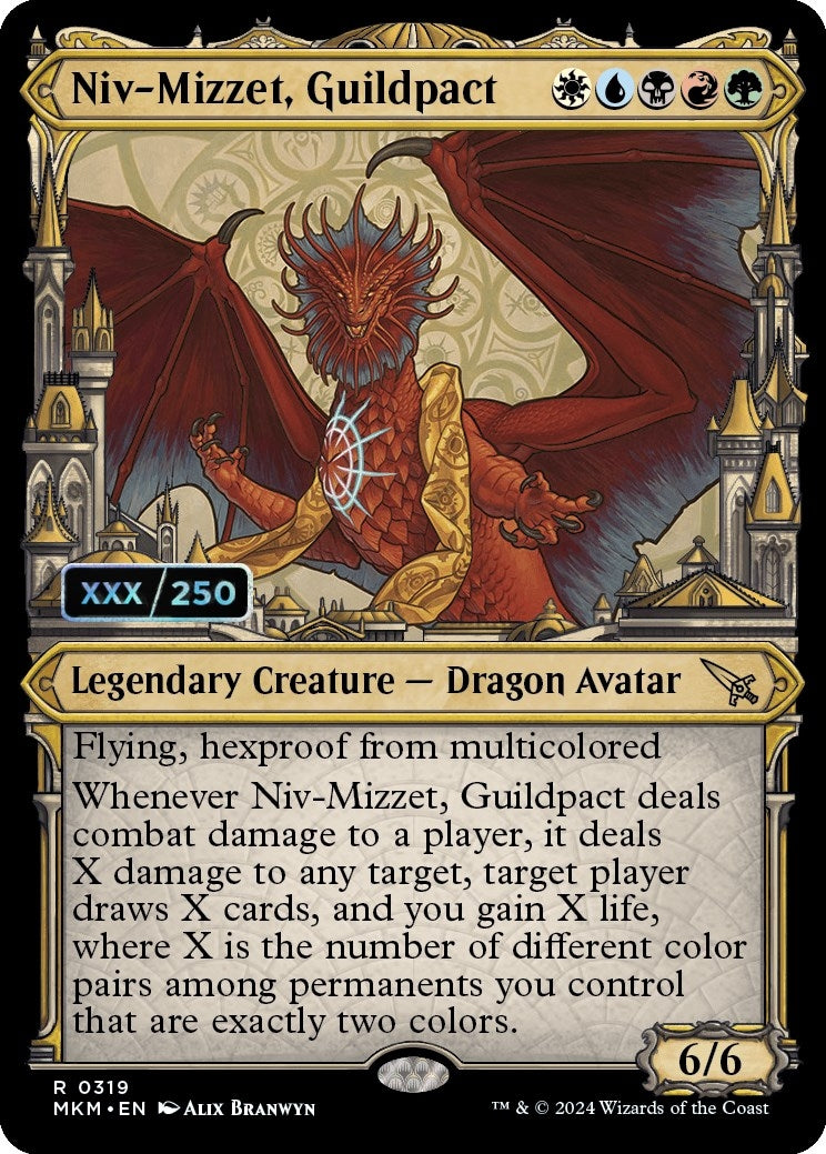 Image for Niv-Mizzet, Guildpact (Serial Numbered) (319) (MKM) - Magic: The Gathering