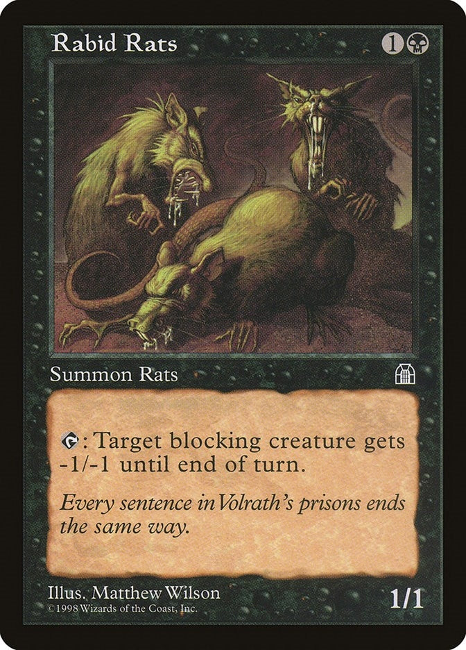 Image for Rabid Rats (STH) - Magic: The Gathering