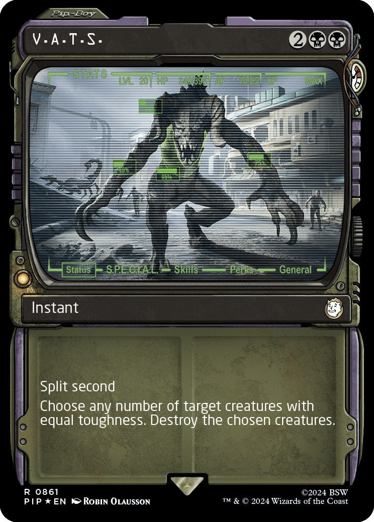 Image for V.A.T.S. (Showcase) (Surge Foil) (861) (PIP) - Magic: The Gathering