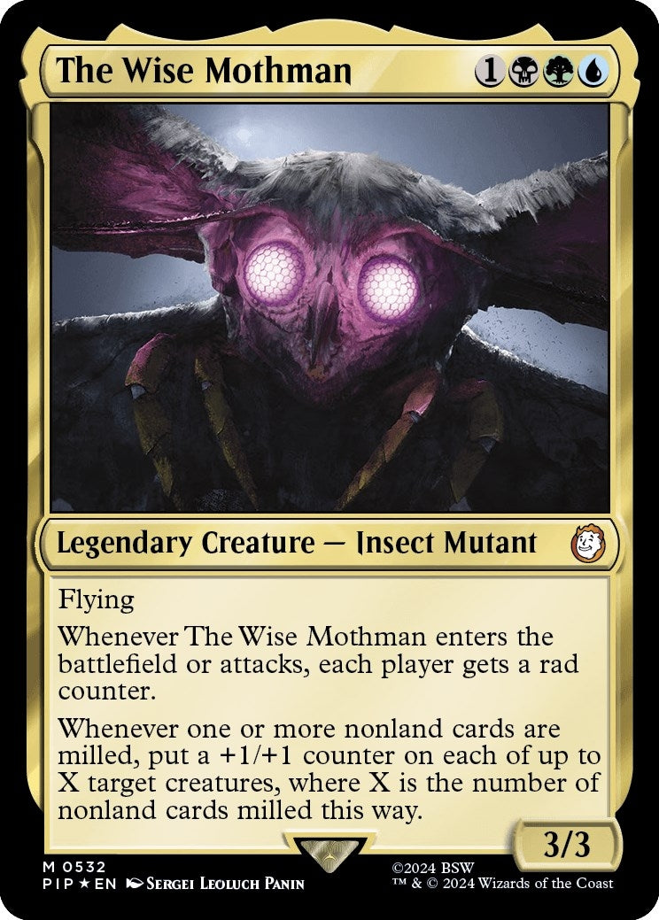 Image for The Wise Mothman (Surge Foil) (532) (PIP) - Magic: The Gathering