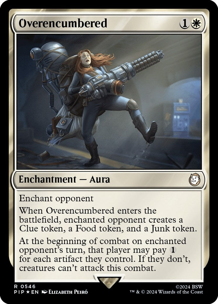 Image for Overencumbered (Surge Foil) (546) (PIP) - Magic: The Gathering