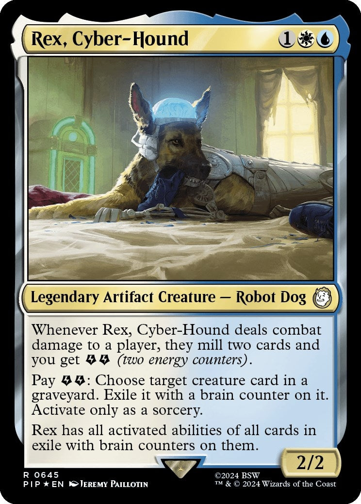 Image for Rex, Cyber-Hound (Surge Foil) (645) (PIP) - Magic: The Gathering