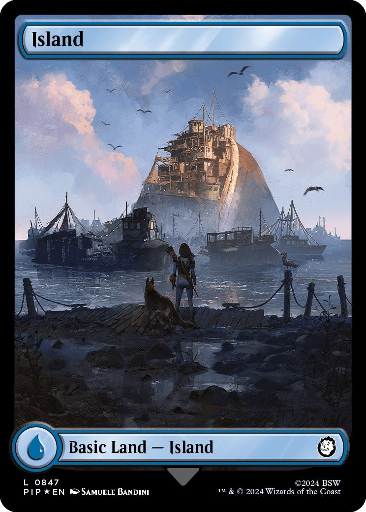 Image for Island (0847) (Surge Foil) (847) (PIP) - Magic: The Gathering