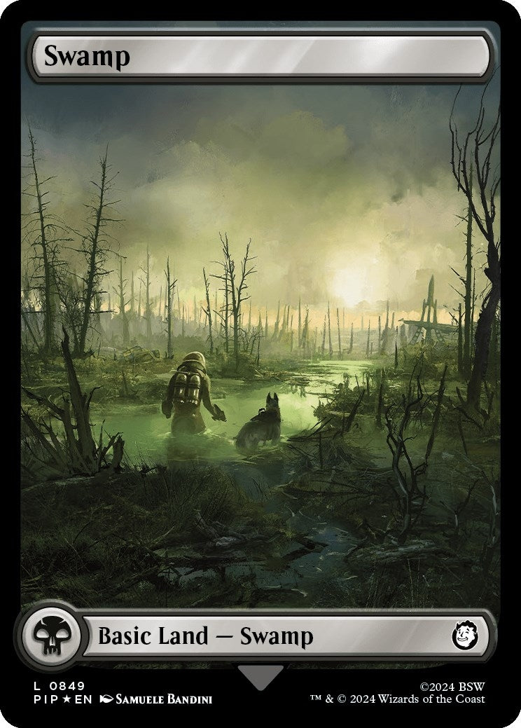 Image for Swamp (0849) (Surge Foil) (849) (PIP) - Magic: The Gathering