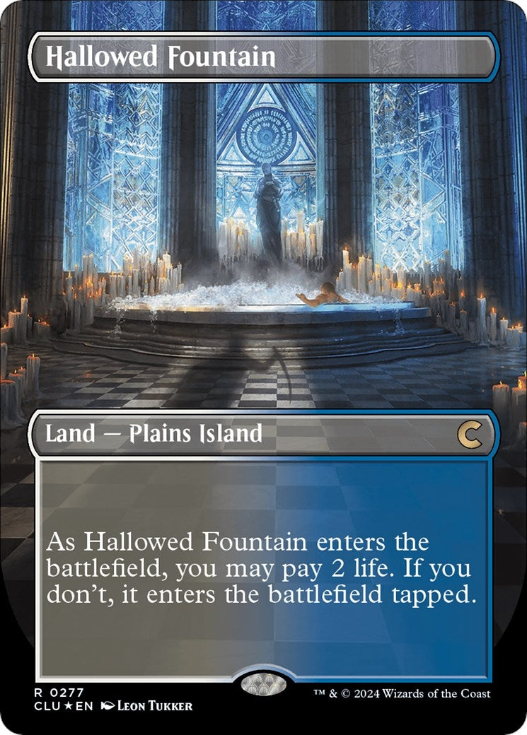Image for Hallowed Fountain (Borderless) (277) (CLU) - Magic: The Gathering