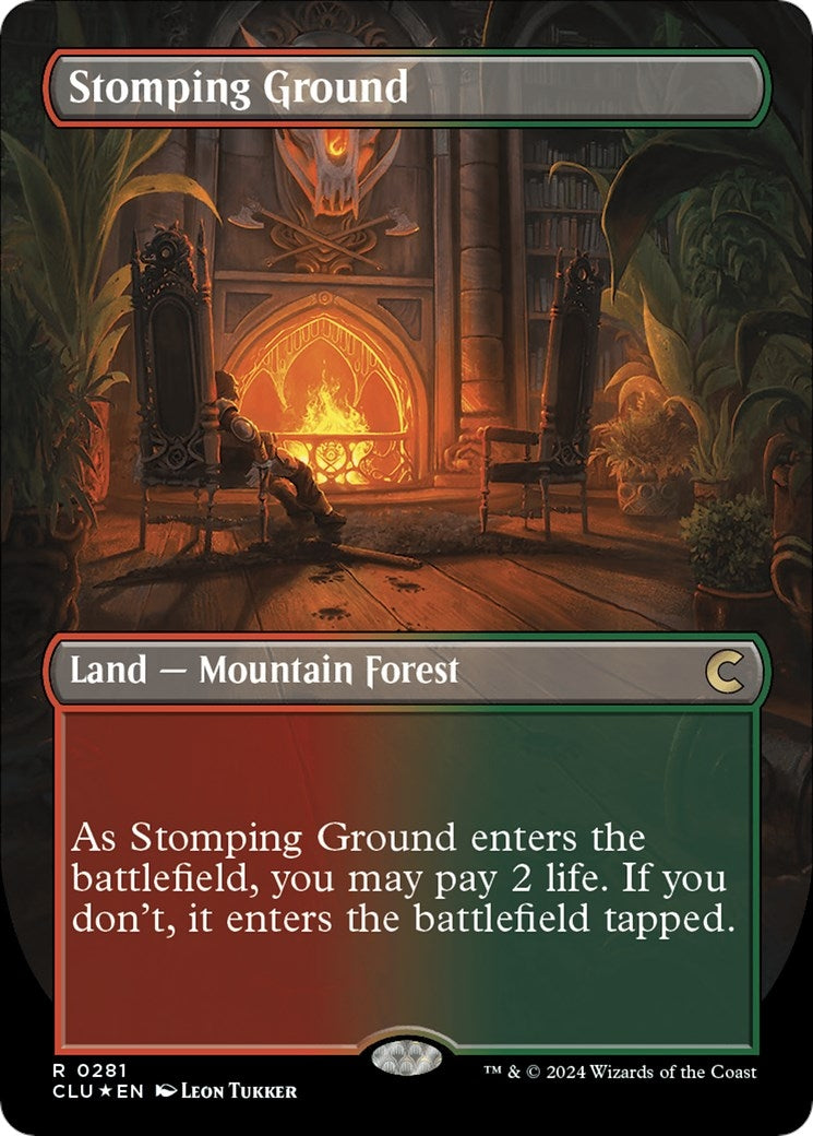 Image for Stomping Ground (Borderless) (281) (CLU) - Magic: The Gathering