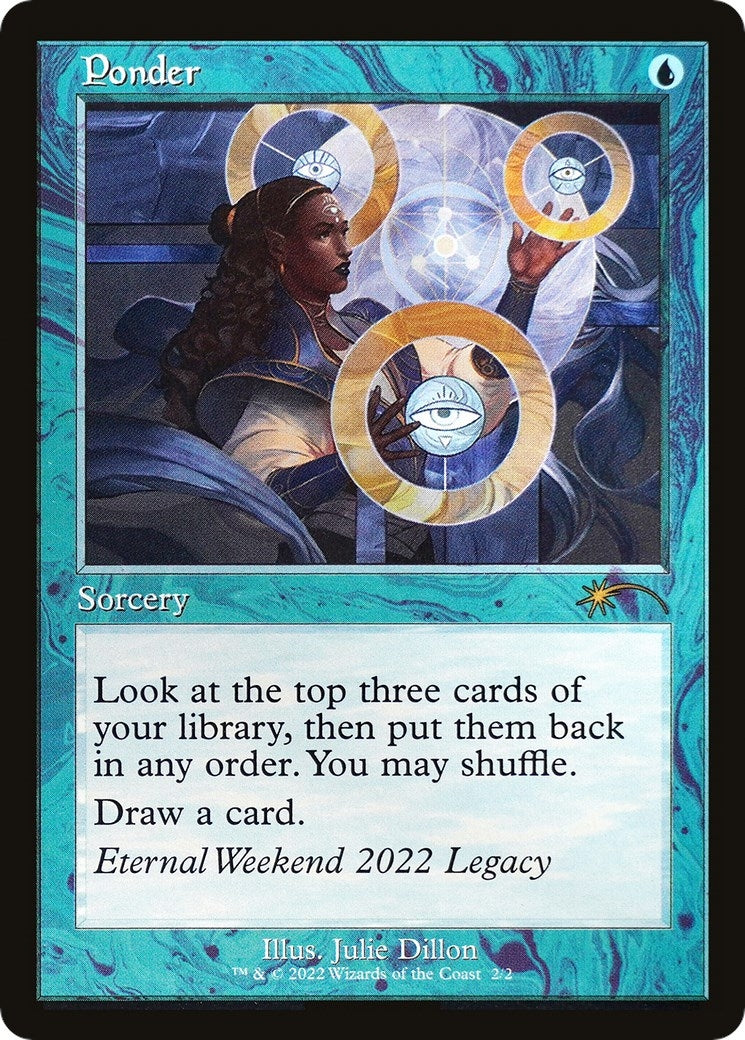 Image for Ponder (Eternal Weekend 2022 Promo) (2) (UMP) - Magic: The Gathering